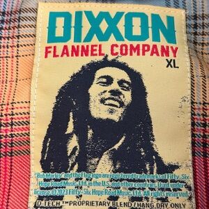 DIXXON Bob Marley Plaid Flannel Shirt